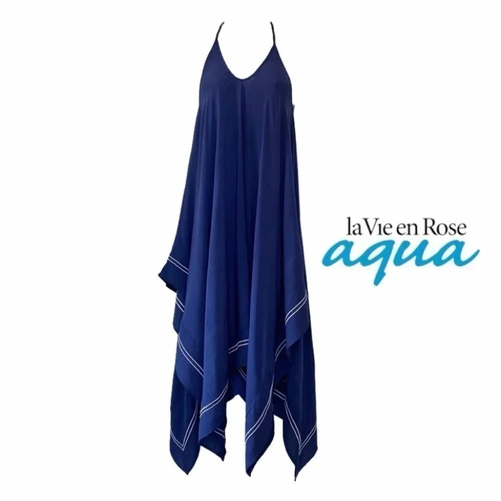 la Vie en Rose Double Striped Handkerchief Dress